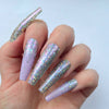 Purple Silver Metallic Iridescent Flakes